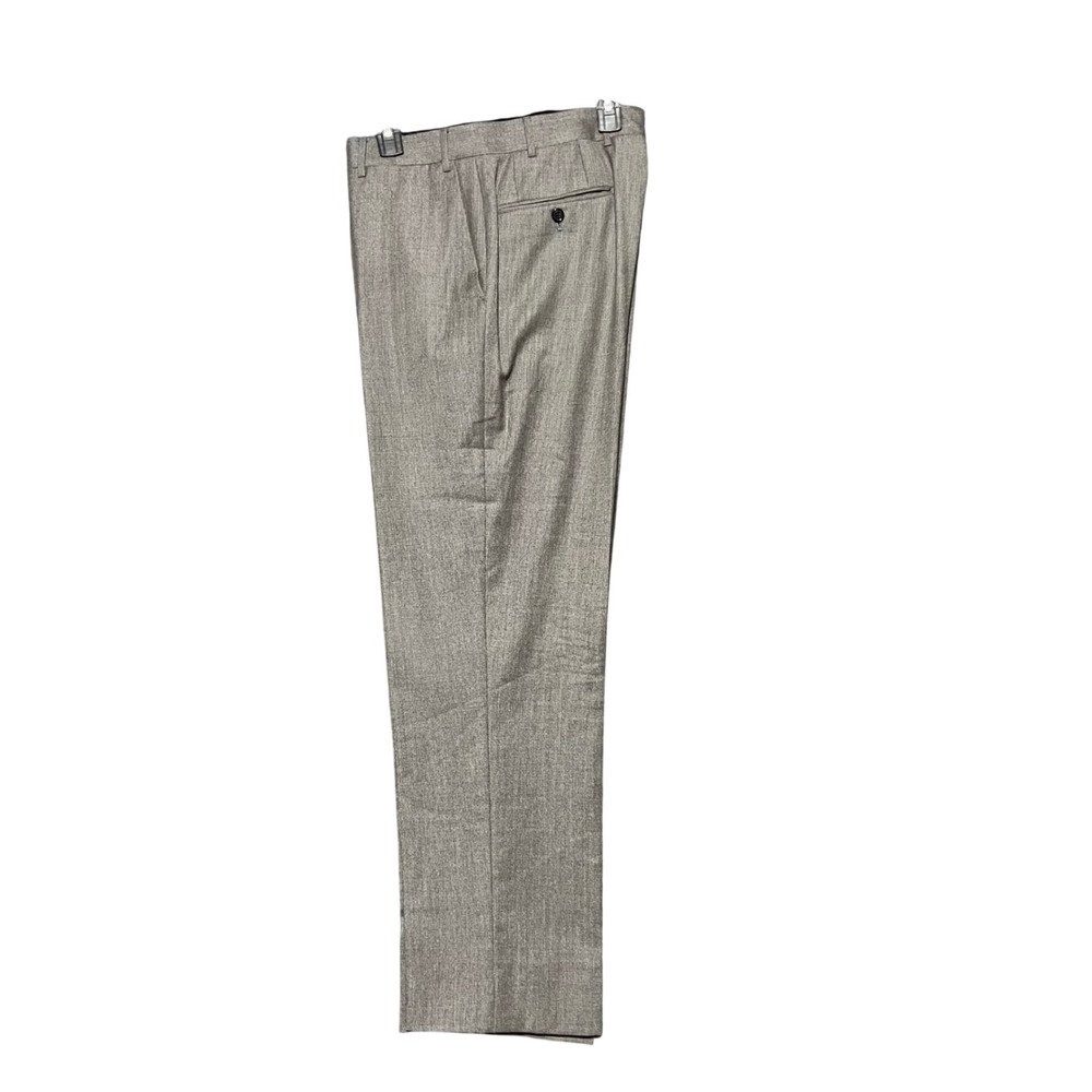 Corneliani‎ Mens Gray Virgin Wool Cashmere Dress Trousers Pants 33X30 Italian